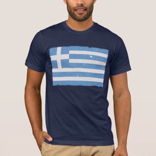 Vintage Greece Flag T_Shirt