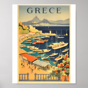 Vintage Greece Travel 70s Posters