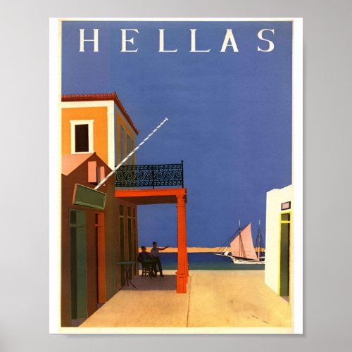 Vintage Greece Travel Graphic Posters