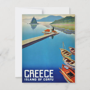 Vintage Greece Travel - Island of Corfu