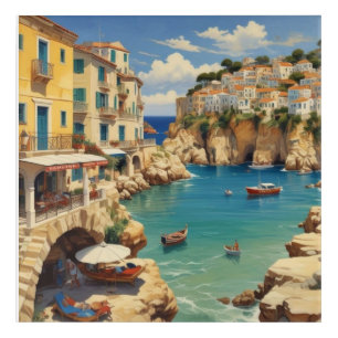 Vintage Greece Travel - Island of Corfu Acrylic Print