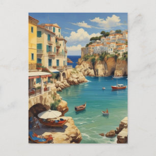 Vintage Greece Travel - Island of Corfu Holiday Postcard