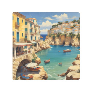 Vintage Greece Travel - Island of Corfu Metal Print