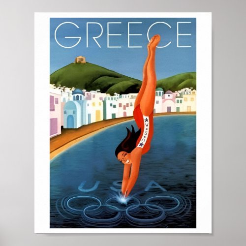 Vintage Greece Travel Posters