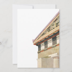 Vintage Greek Architecture, Temple of Athena