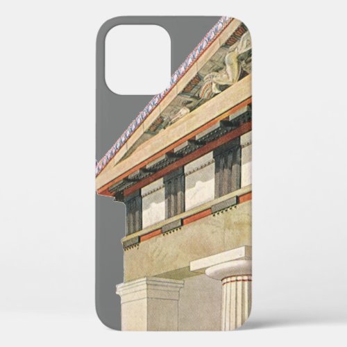 Vintage Greek Architecture Temple of Athena iPhone 12 Case