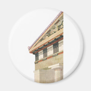 Vintage Greek Architecture, Temple of Athena Magnet