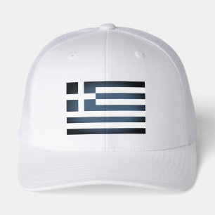 Vintage Greek flag hat. Custom color caps