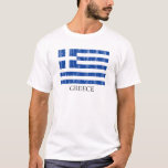 Vintage Greek Flag T-shirt at Zazzle