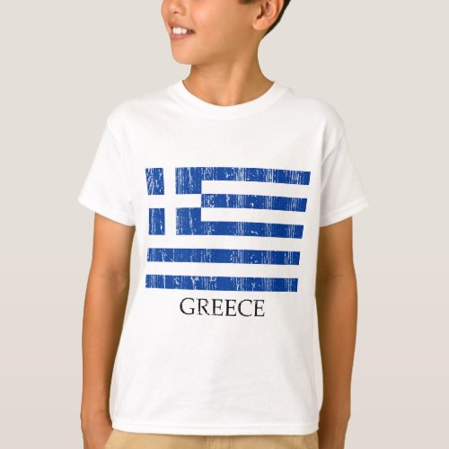 Vintage Greek Flag T_Shirt