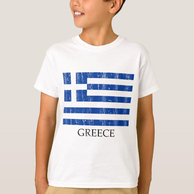Vintage Greek Flag T-Shirt (Front)