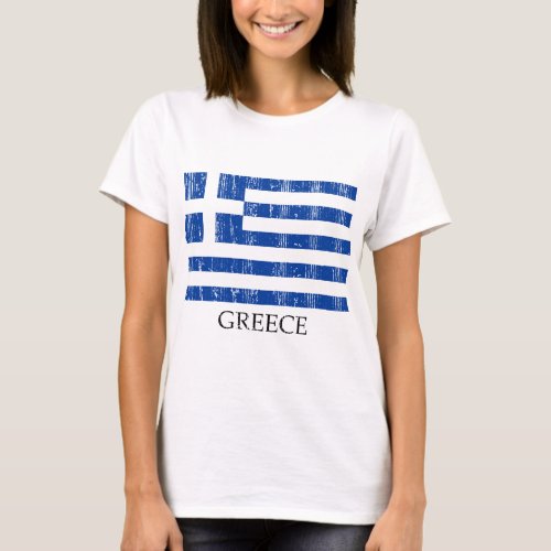 Vintage Greek Flag T_Shirt