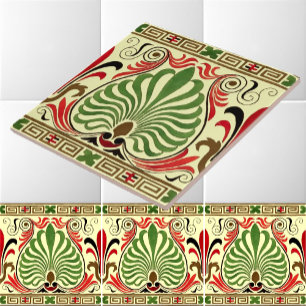 Vintage Greek Frieze Pattern Ceramic Tile