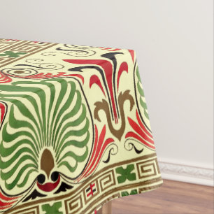 Vintage Greek Frieze Pattern Tablecloth