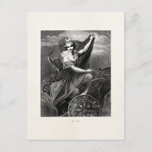 Vintage Greek Goddess Diana Artemis Roman Ancient Postcard