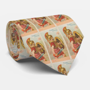 Vintage Greek Spartan Illustration (1887) Neck Tie