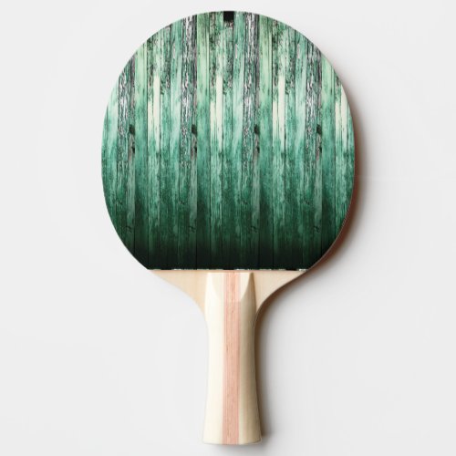 Vintage green barn rustic planks HFPHOT04 Ping_Pong Paddle