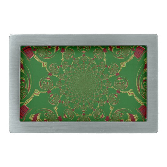 Vintage Green Belt Buckle (Front)