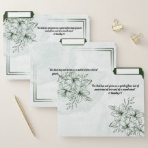 Vintage Green Botanical Floral Line Art Scripture