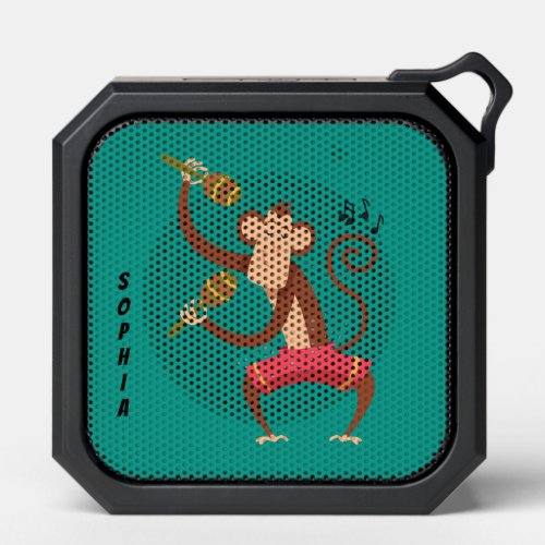 vintage green cute monkey  Bluetooth speaker 
