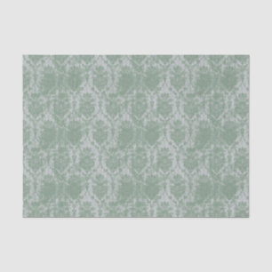 Vintage Green Damask Tissue Paper