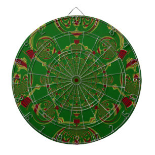 Vintage Green Dart Board