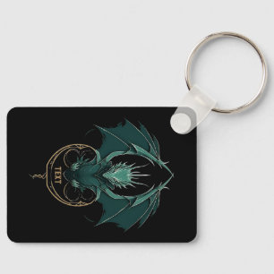 Vintage Green Dragon Elegance Keychain