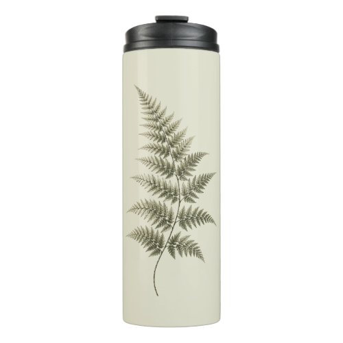 Vintage Green Fern Thermal Tumbler