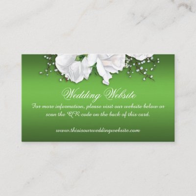 Vintage Green Floral Wedding Website 