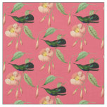 Vintage Green Hummingbird Fabric