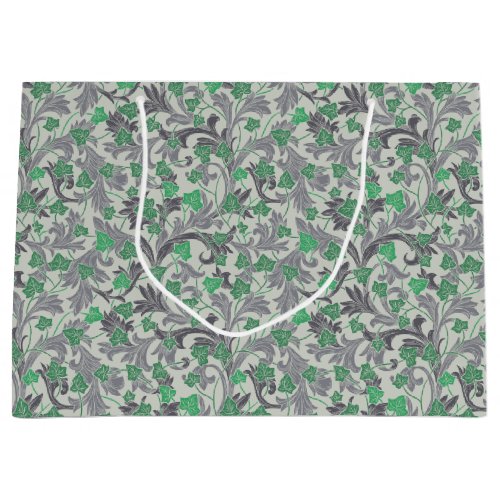 Vintage Green Ivy Vines Growing on Trellis Large Gift Bag