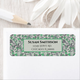Vintage Green Ivy Vines Growing Return Address Label