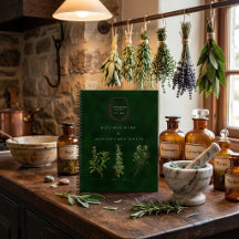 Vintage Green Kitchen Herb & Apothecary Botanical