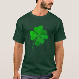 Vintage Green Lucky Clover St. Patrick's Day   T-Shirt