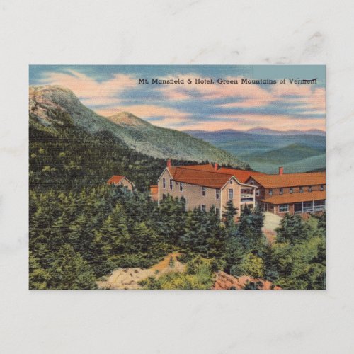 Vintage Green Mountains of Vermont Postcard