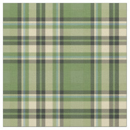 Vintage Green Plaid Fabric