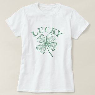 Vintage Green Shamrock St Patrick's Day  T-Shirt