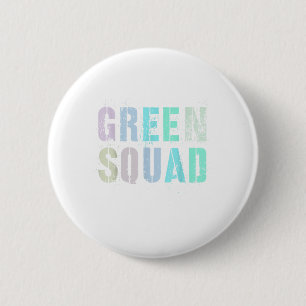 Vintage Green Squad War Game Winners Wear Team Col Button