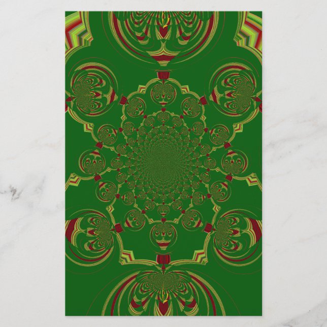 Vintage Green Stationery (Front)