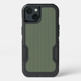 Vintage Green Stripes iPhone 13 Case
