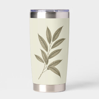 Vintage Green Sweet Chestnut Branch Insulated Tumbler
