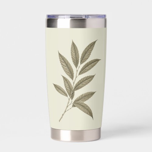 Vintage Green Sweet Chestnut Branch Insulated Tumbler