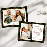 Vintage Green Tartan Plaid Photo Christmas Holiday Card<br><div class="desc">Send warm wishes this holiday season with the Vintage Green Tartan Plaid Photo Merriest Christmas Holiday Card. Featuring a charming green gingham plaid pattern paired with your favorite family photo, this card blends timeless elegance with festive cheer. Perfect for spreading holiday joy to friends and family, it captures the cozy...</div>