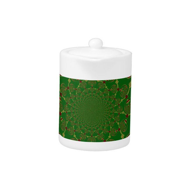 Vintage Green Teapot (Front)