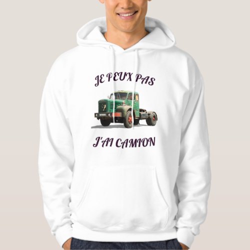 Vintage Green Truck – Retro Truck Illustration Hoodie