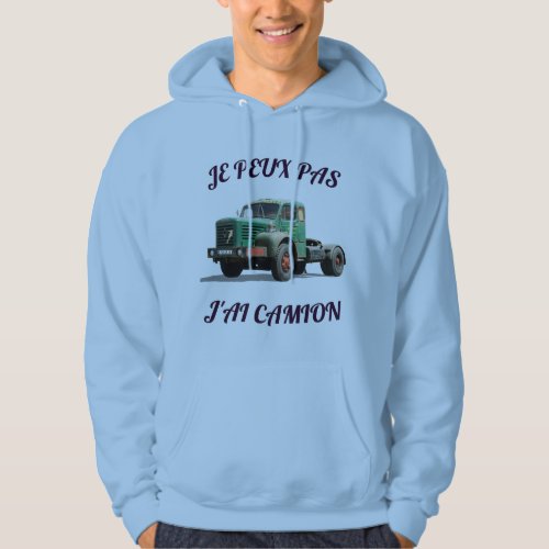 Vintage Green Truck – Retro Truck Illustration Hoodie