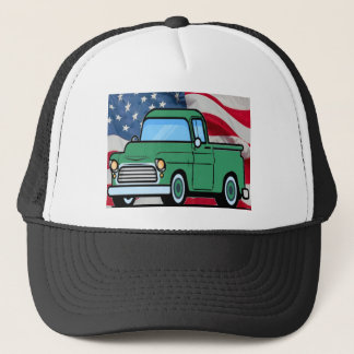 Vintage Green Truck Trucker Hat