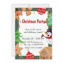 Vintage Green & White Christmas Party