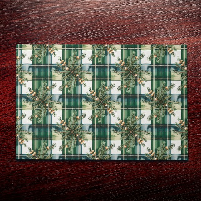 Vintage Green White Gingham Pattern Doormat (Creator Uploaded)