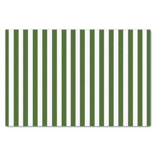 Vintage Green  White Stripes Striped Tissue Paper